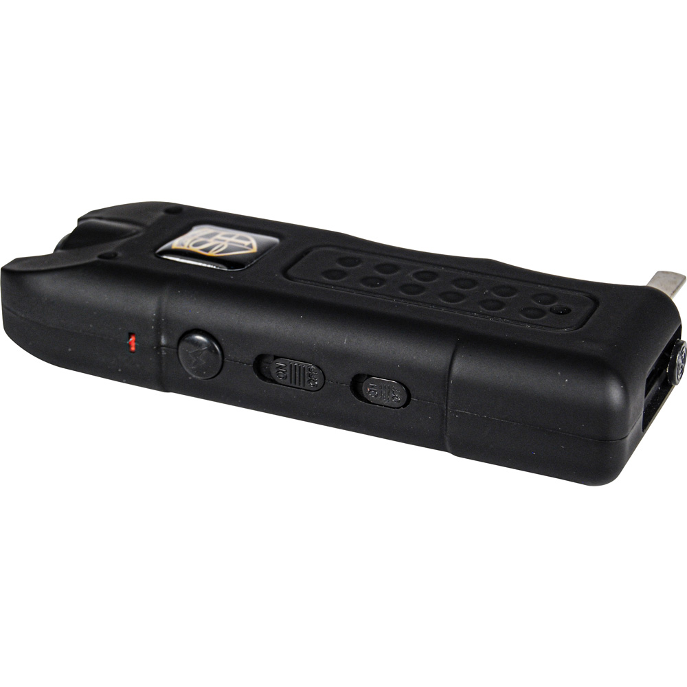 80,000,000 volt MultiGuard Stun Gun Alarm and Flashlight with Built in Charger Black view 2